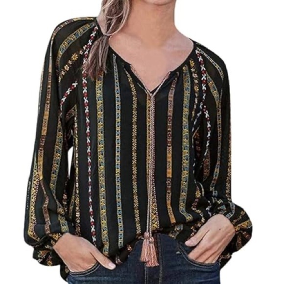 Sundance sheer embroidered blouse - Picture 2 of 7